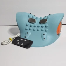 EMS Heated Electrotherapy Vibration Massage Pillow Tested Neck Cervical USB-C