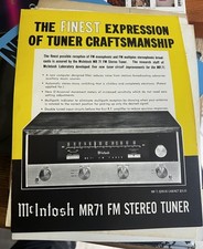 ORIGINAL Mcintosh MR-71 Stereo Tuner Vintage ...
