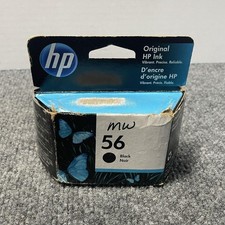 HP 56 Black Ink Cartridge C6656AN Sealed OEM Genuine Original DeskJet Printer