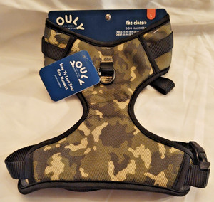 YOULY The Classic Camo Dog Adjustable Harness Large Chest 20"-28" Neck 15-18 NEW
