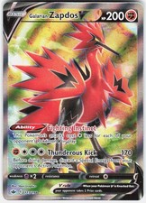 Galarian Zapdos V (Full Art) Ultra Rare SWSH06: Chilling Reign 173/198 NM on eBay