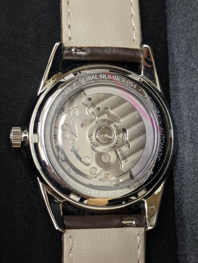 VejrHøj A04 Walnut Men's Automatic Watch Unused NH35A Japan Movement image 3