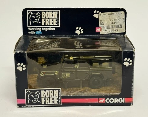 Corgi VA09706 Land Rover Defender Born Free Foundation - 1:43 Scale Model
