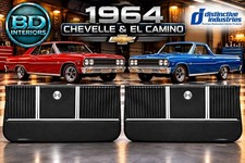 Front Door Panels 1964 Chevelle El Camino - Ready To Install By Distinctive Ind.