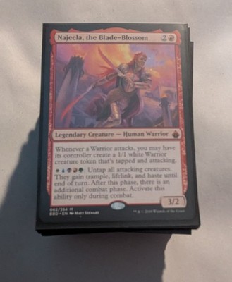MTG Magic Najeela the Blade-Blossom Commander Deck 100 Card EDH 5-Color Warrior