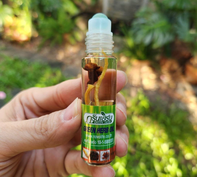 Green Herb Oil Balsam Balm Thai Herbal Dizziness Headache Relief Pain 8cc.  | eBay