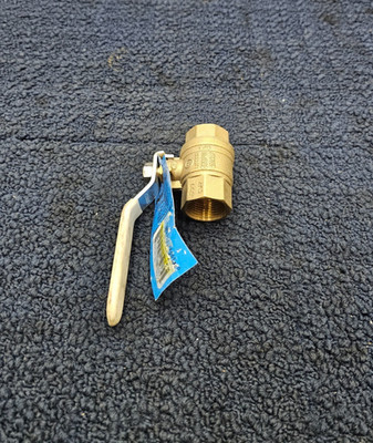 (QTY 2) Nibco TFP600A-LF: 3/4'' Threaded DZR Brass Ball Valve Lead-Free 350PSIG