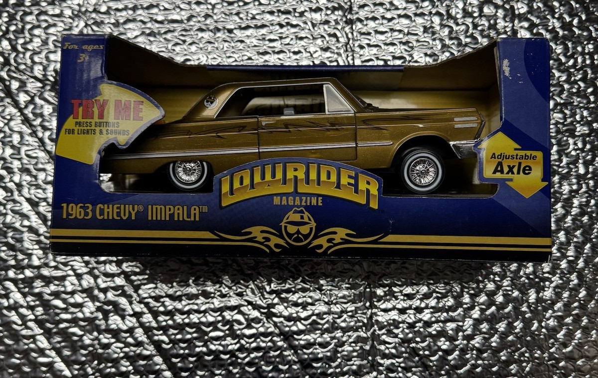 超希少FUNRISE 63 IMPALA LOW RIDEGR magazine 2005 Lowrider Magazine FunRise 1963 Chevy Impala Brown 1/24 Scale