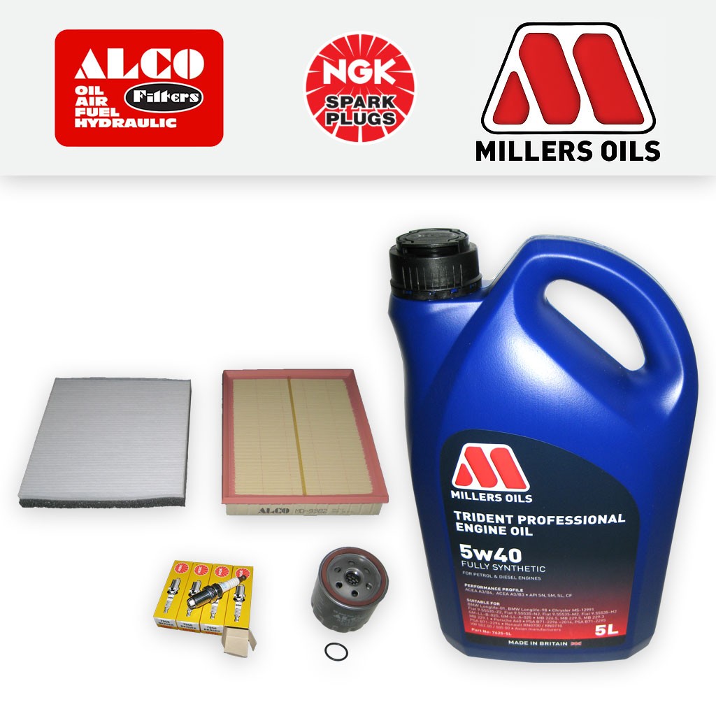 SERVICE KIT VAUXHALL ZAFIRA MK1 1.6 Z16XE OIL AIR CABIN FILTERS PLUGS BEHR