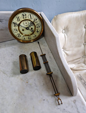 antique vienna wall clock weight driven movement and weights pendulum ect