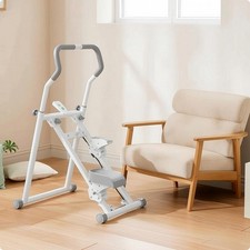 Stepper Pieghevole Con Manubrio, Attrezzo Salvaspazio Per Esercizi Di