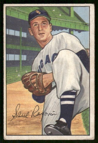Saul Rogovin #165 1952 Bowman card