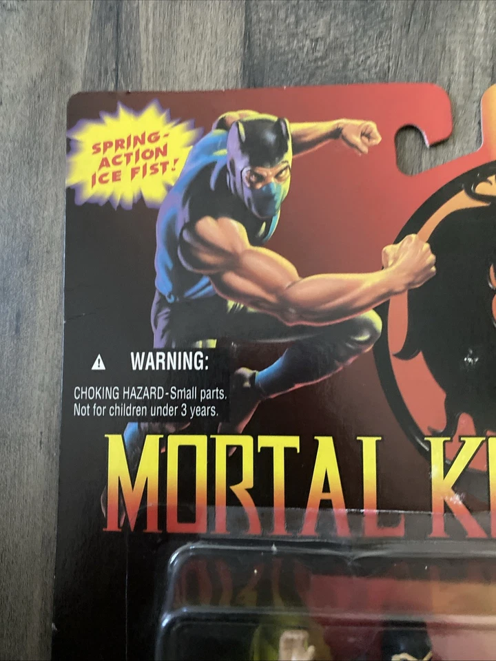 Mortal Kombat Sub-Zero Spring Action Ice Fist 1994 复古电影玩具 孩之宝 阅读 — 第 4/4 张图片