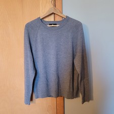 Banana Republic Men  s Size L Italian Merino Pullover Grey Knit Sweater