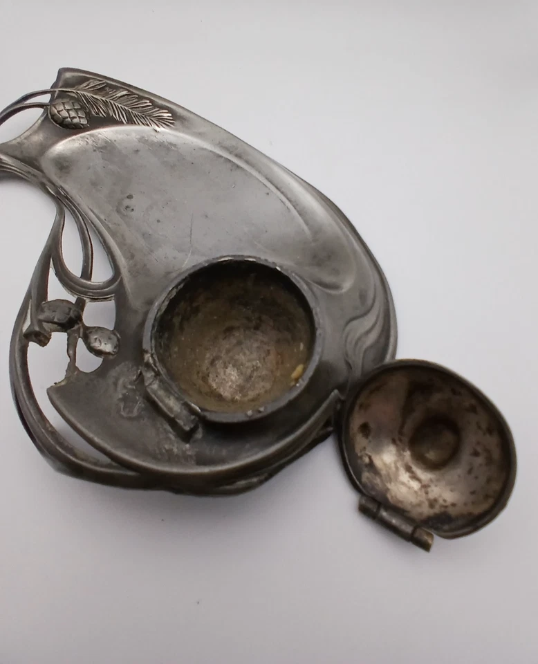 WMF Encrier ART NOUVEAU 1900 Pour Réparation - Photo 3/4