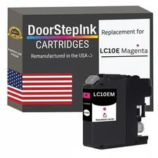 DoorStepInk Compatible Ink Cartridges For Brother LC10E Magenta-USA