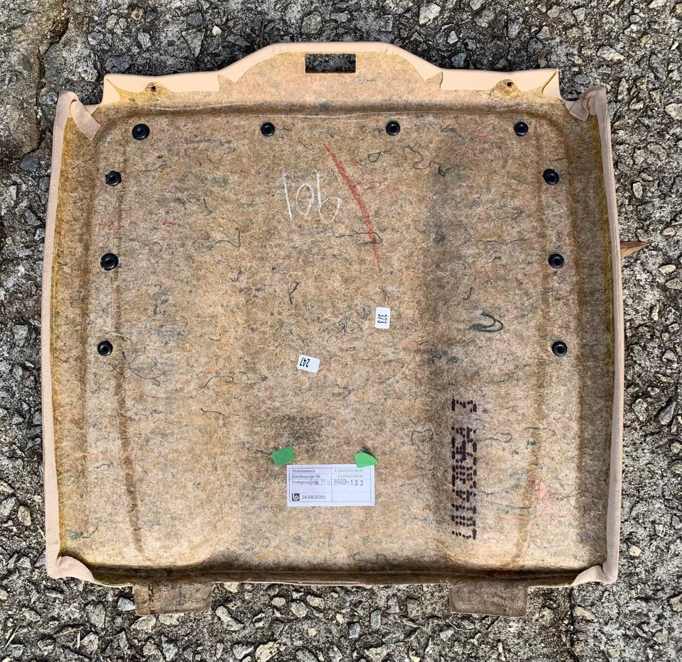 MERCEDES BENZ W210 E430 E320 2000-03 OEM BRONCEADO/BEIGE LH CUERO CUBIERTA TRASERA ASIENTO Foto 3 de 3