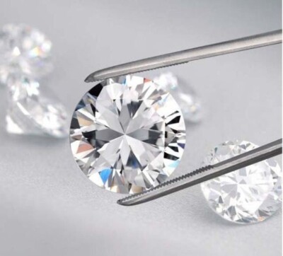 Ct Cut Natural D Round-Brilliant Color Loose Lab Grown Diamond