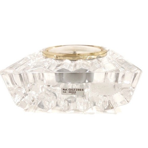 Seiko VIntage Crystal And gold Shelf Clock - Picture 4 of 6