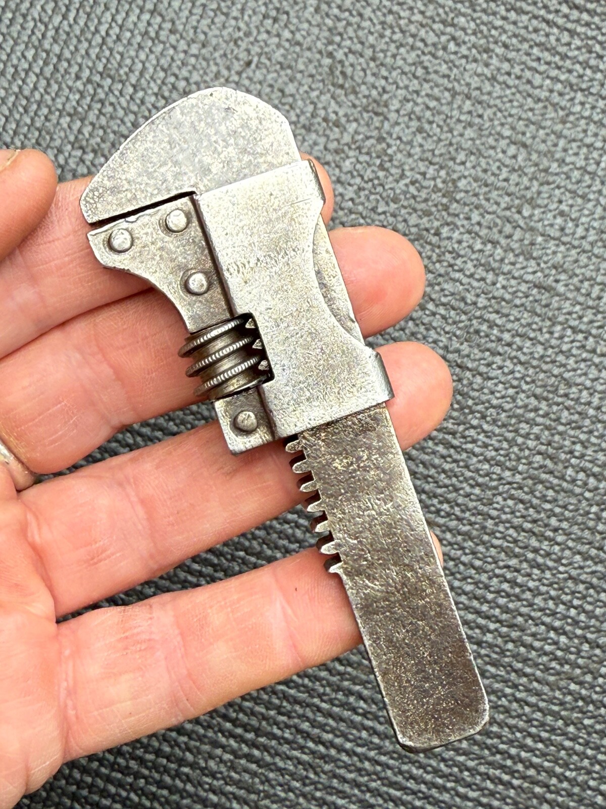 TINY VINTAGE ADJUSTABLE SPANNER WRENCH