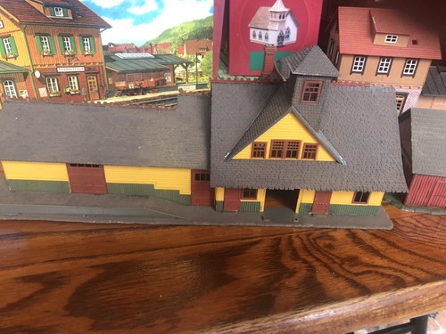 HO Scale Kibri 9498 Train Railway Station Dettingen Model Kit Used In Orig Box - Picture 3 of 7