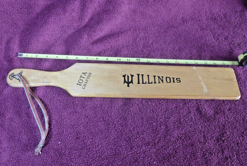 VINTAGE ALPHA CHI OMEGA IOTA CHAPTER MAPLE PLEDGE PADDLE - 第 1/6 張圖片