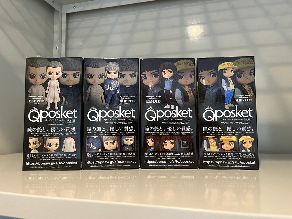 Q Posket Stranger Things Figure Set of 4 NETFLIX Banpresto New in