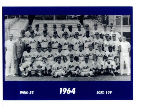 1964 NEW YORK METS  8X10 TEAM PHOTO REPRINT BASEBALL SHEA - Picture 1 of 1