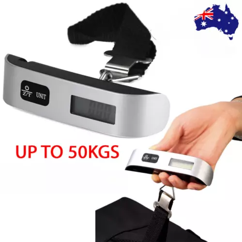 Digital Portable LCD Luggage Scale Electronic Weight Hanging Travel Suitcase AU