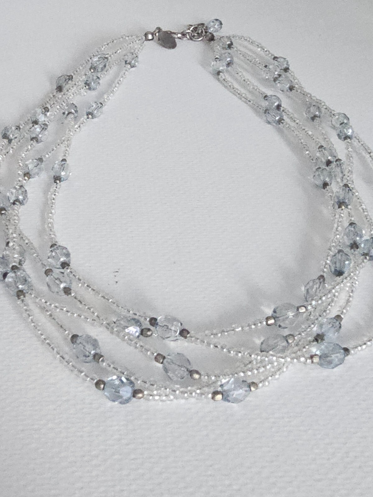 Express Statement Necklace Multi-Strand Beads & C… - image 4