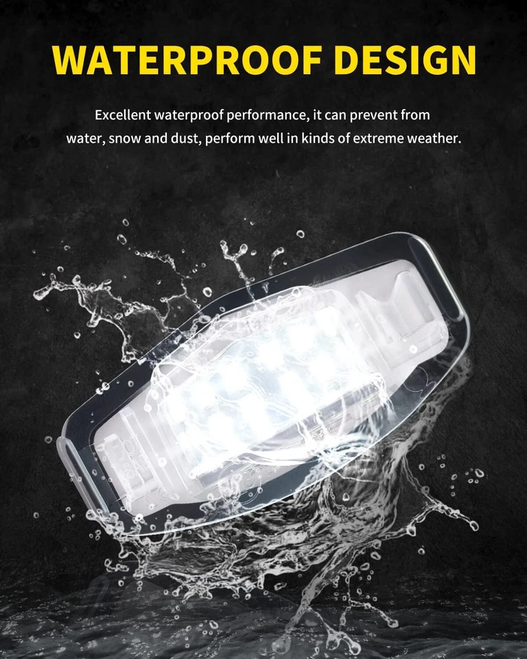 2Pcs LED License Plate Light Tag Lamp White For Honda Accord Civic Sedan Foto 4 de 4