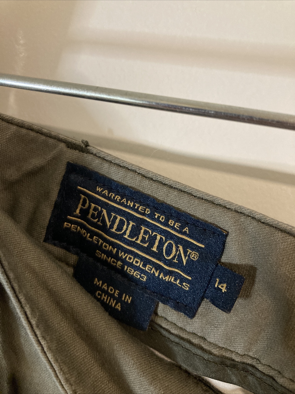 Pendleton Size 14 All Gray Zip Front Straight Leg… - image 3