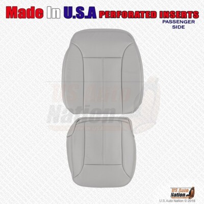 Passenger Bottom & Top Leather Cover Gray For 2010 2011 2012 Mercedes Benz GL350