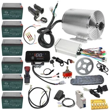 72V 3000W Brushless Electric Motor Controller Battery Pedal Go kart Quad Buggy 