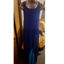 Cynthia Rowley Women's Mother of Bride Dress Jersey A Line Dress Blue Size Large
