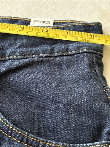 Cabela's Casuals Plaid Fleece Lined Jeans Size 12 inseam 32 New Thermal Denim - Picture 9 of 16