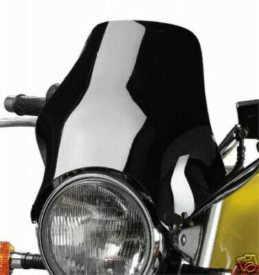 Tourenscheibe Screen Windshield Pare-brise schwarz black Universal