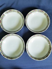 Set Of 4 Royal Doulton Fireglow Cereal Bowls 6 3/4"