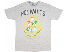 Harry Potter Hogwarts Crest Men's T Shirt NEW