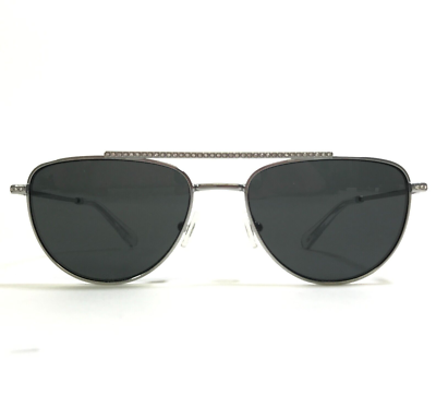 Swarovski Sunglasses SK7007 400487 Polished Silver Sparkly Crystals Black Lenses Swarovski Sunglasses SK7007 400487 Polished Silver Sparkly  main image 2