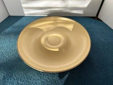 Vintage Pfaltzgraff Chip and Dip Village Pattern tray tan and brown TRAY ONLY