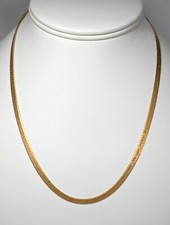14K Gold Chain Necklace, 17-1/2" Long