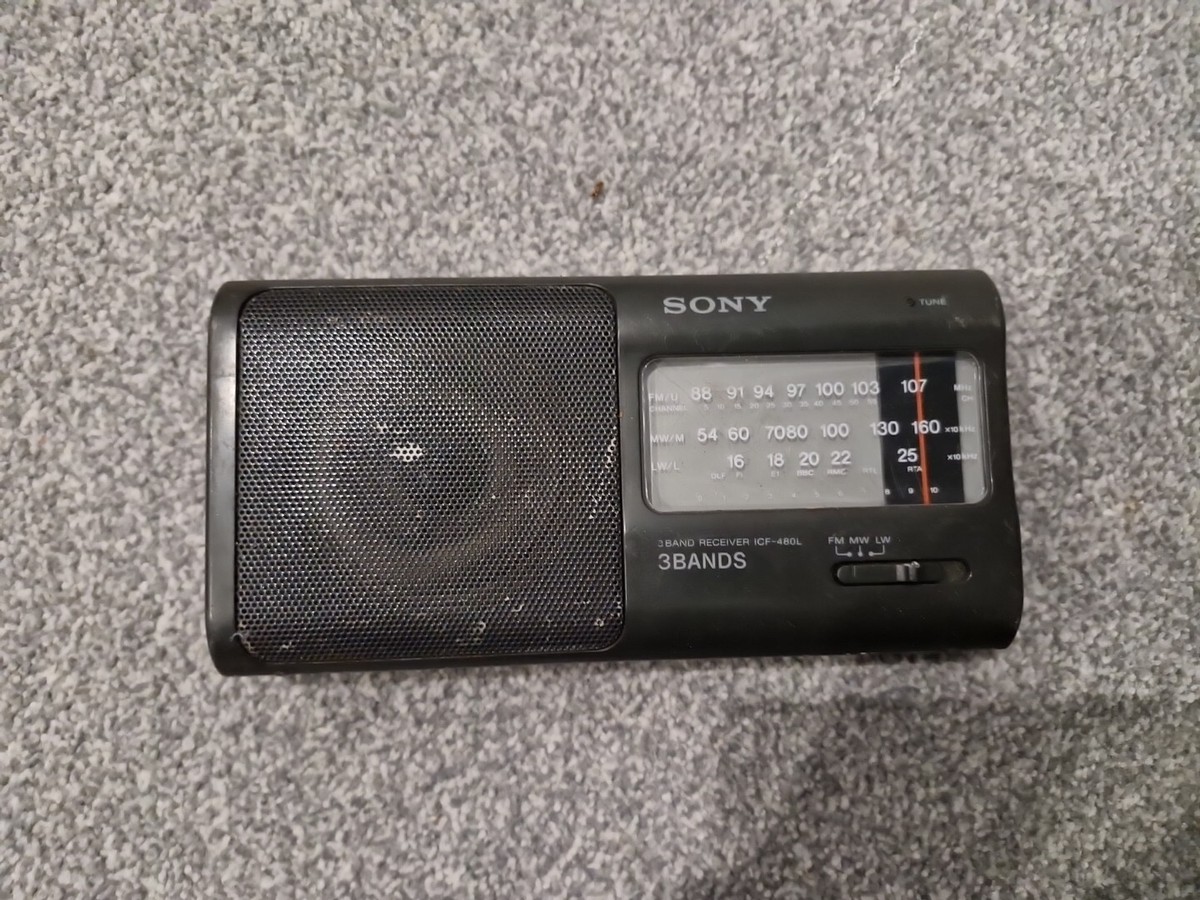 SONY ICF-480L PORTABLE Radio 3 Bands FM MW LW TRI Band Battery Powered EUR 12,64 - FR