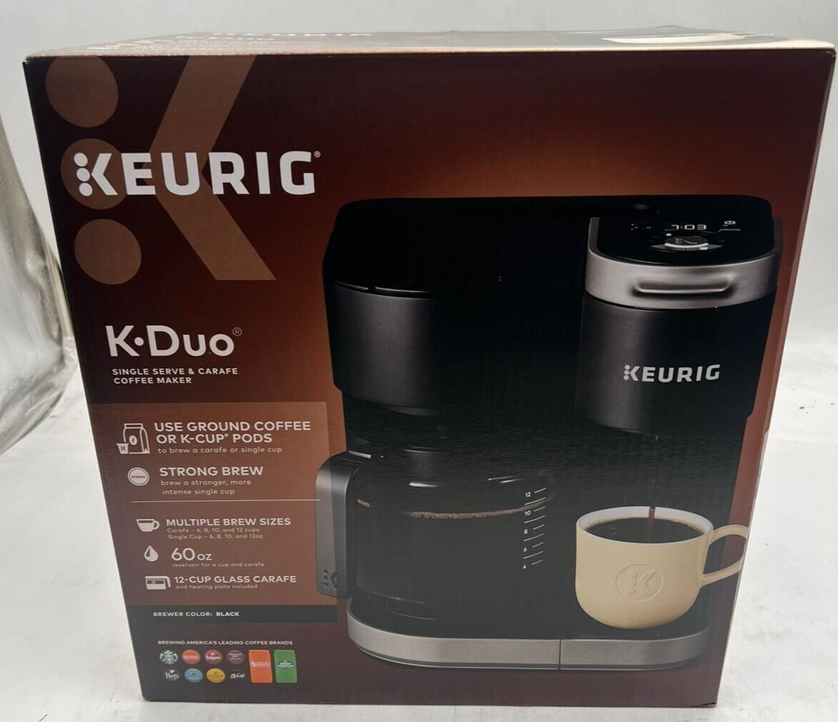 HOT Single Serve Keurig Duo Setting Auto Brew Setting Auto Brew