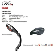 Hafny HF-MR081 Fully Adjustable Magic Bike Rear View Handlebar Mirror - Right