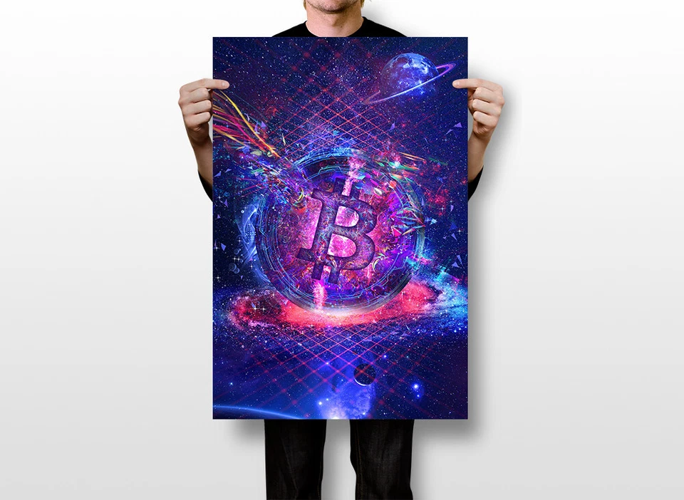 Bit Coin Digital Independent Money Print Wall Art Home Decor - POSTER 20x30 - Image 2 of 4