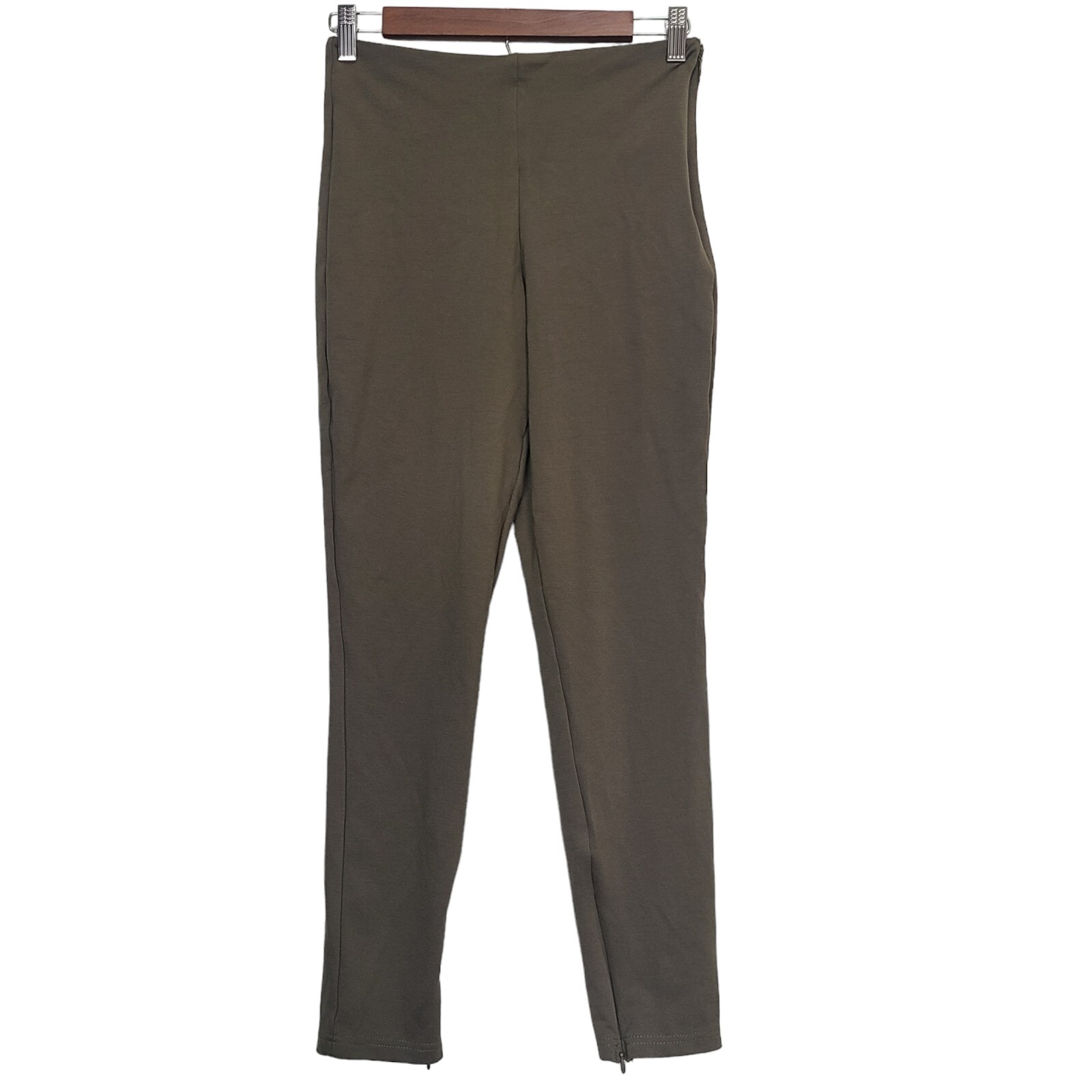 Fabletics Olive Green High Waisted Split Hem Ankl… - image 1