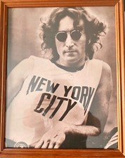 John Lennon photograph wearing New York City shirt