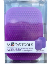 MODA TOOLS Scrubby Makeup Brush Cleaning Pad PURPLE Brand New In Package