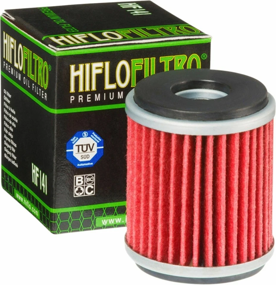 Filtro de aceite HiFlo genuino Yamaha YZ450F 2003-2008 HF141 YZF 450 450F - Paquete de 3 Foto 3 de 4